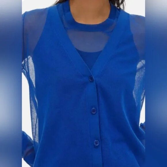 NWT Helmut Lang Double Layer Cardigan M - Picture 14 of 14